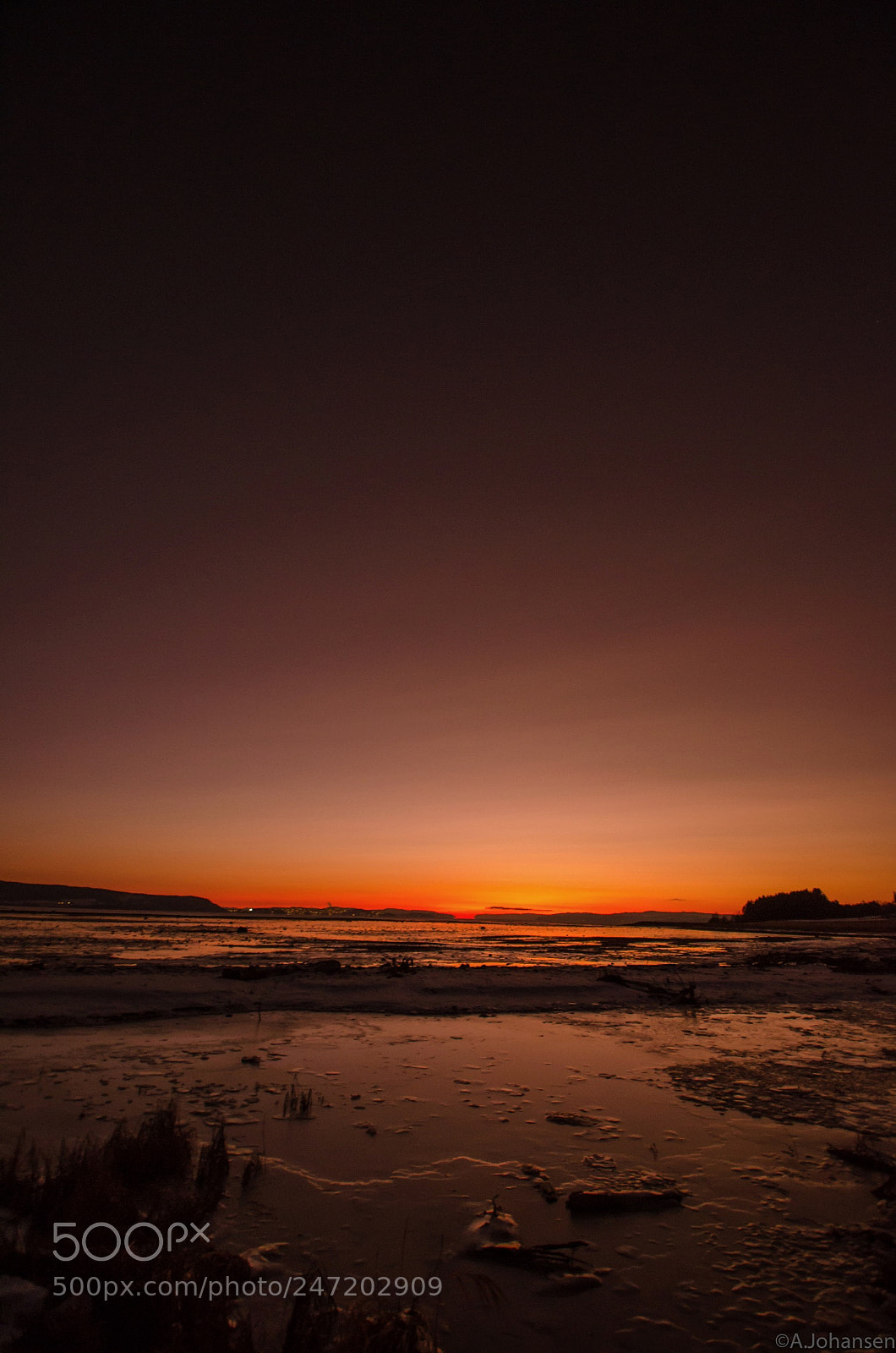 Nikon D5100 sample photo. Sunset by the fjord photography