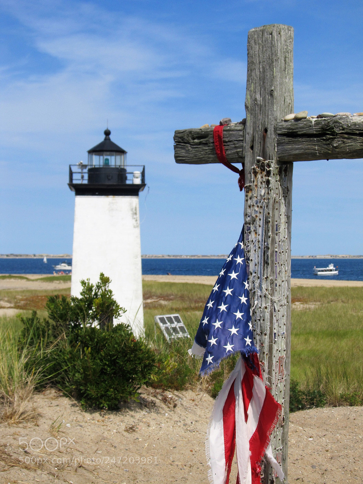 Canon PowerShot SX130 IS sample photo. Cross & lighthouse photography