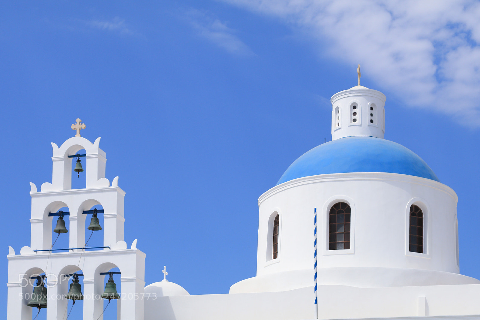 Canon EOS 80D sample photo. Dome church. oia. santorini. photography