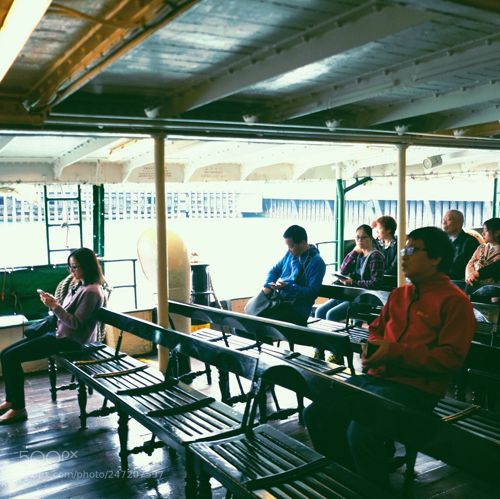 Fujifilm FinePix X100 sample photo. Boarding the star ferry photography
