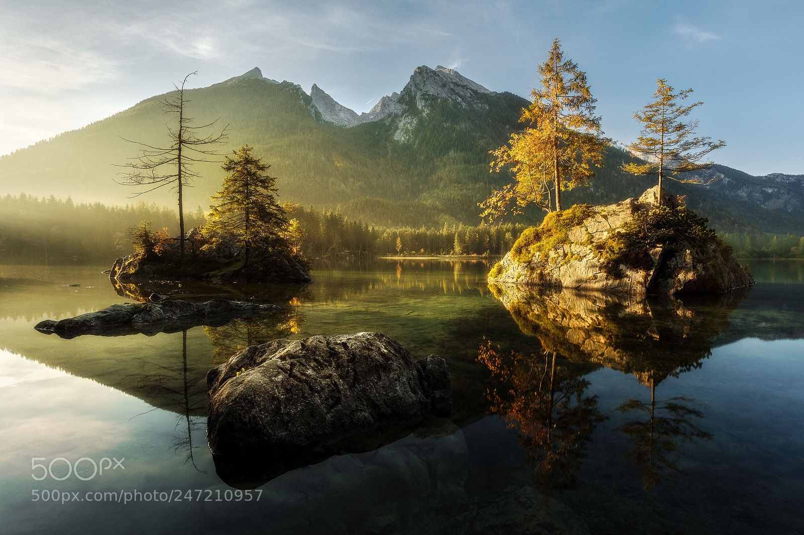 Canon EOS 5DS sample photo. Hintersee sunrise photography