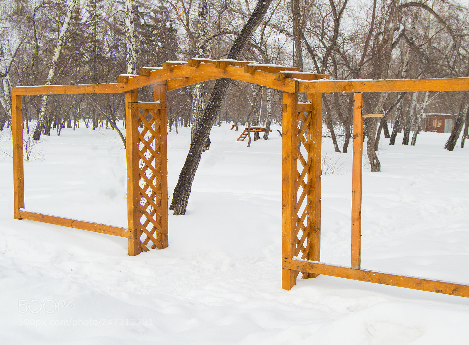 Nikon D3200 sample photo. Wooden arch with grating photography