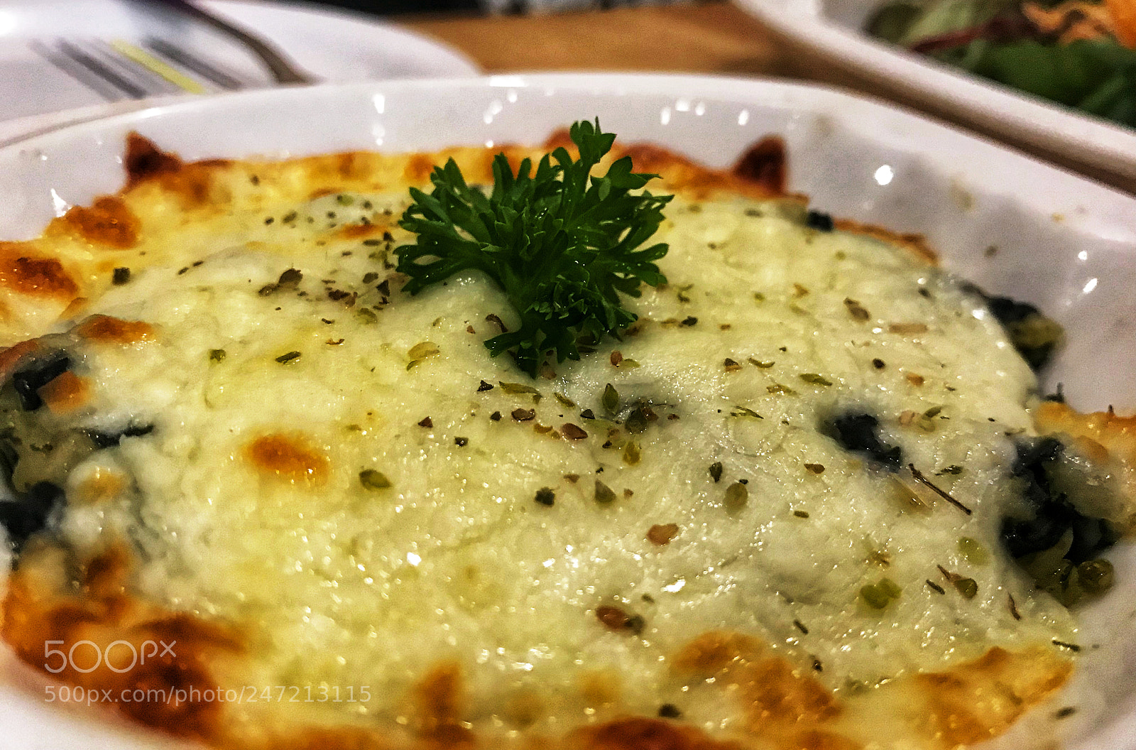Apple iPhone 7 sample photo. Spinach with cheese photography