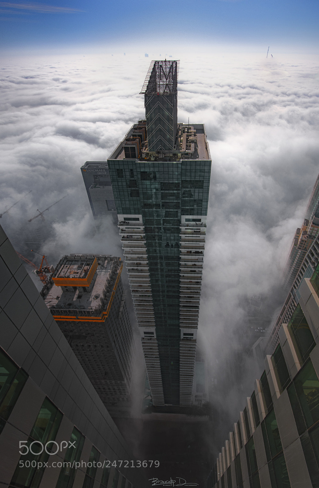 Canon EOS 80D sample photo. City under the fog photography