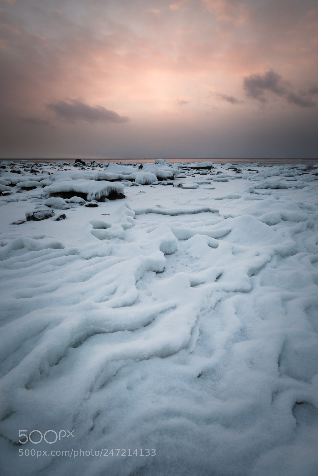 Fujifilm X-T2 sample photo. Snow-covered ice patterns photography