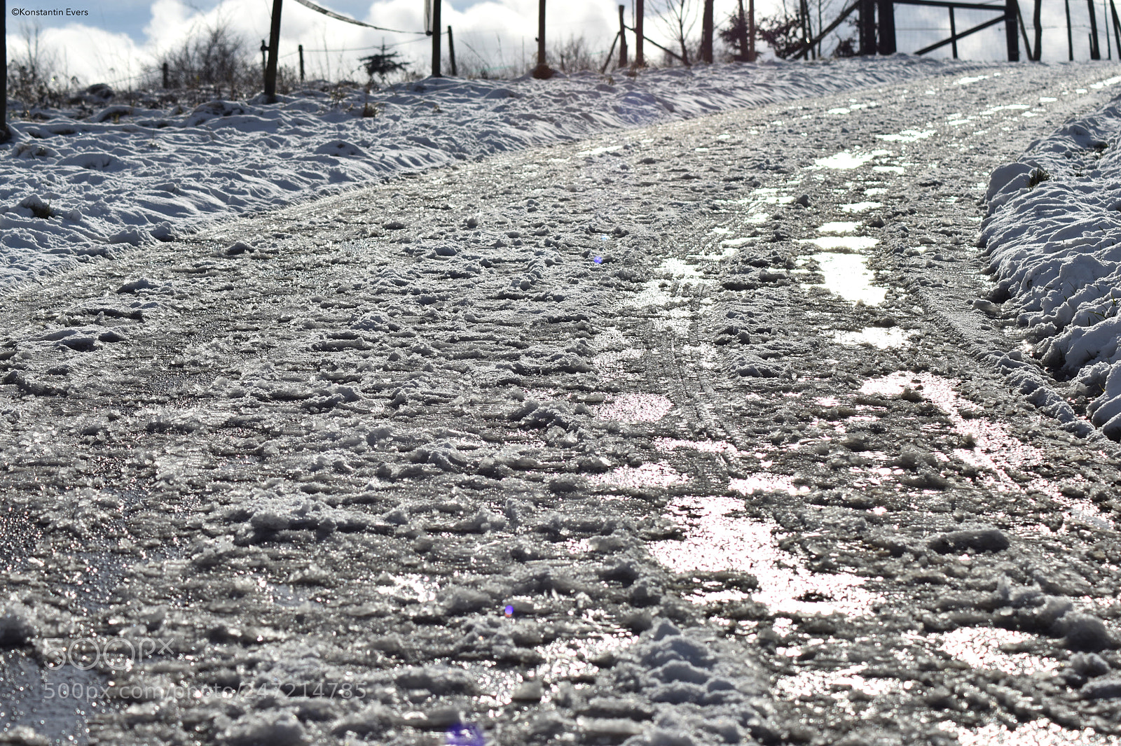 Nikon D3400 sample photo. Icy way photography