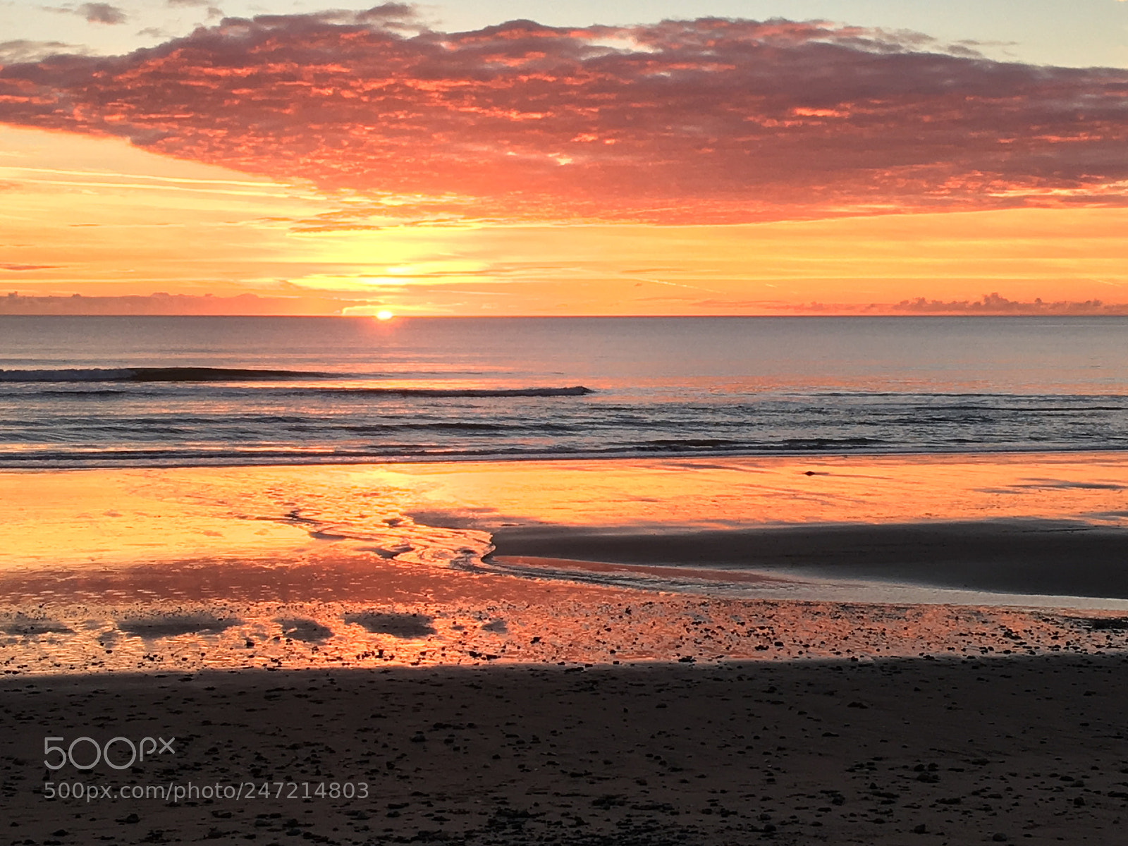 Apple iPhone 6s sample photo. Tywyn sunset, wales photography