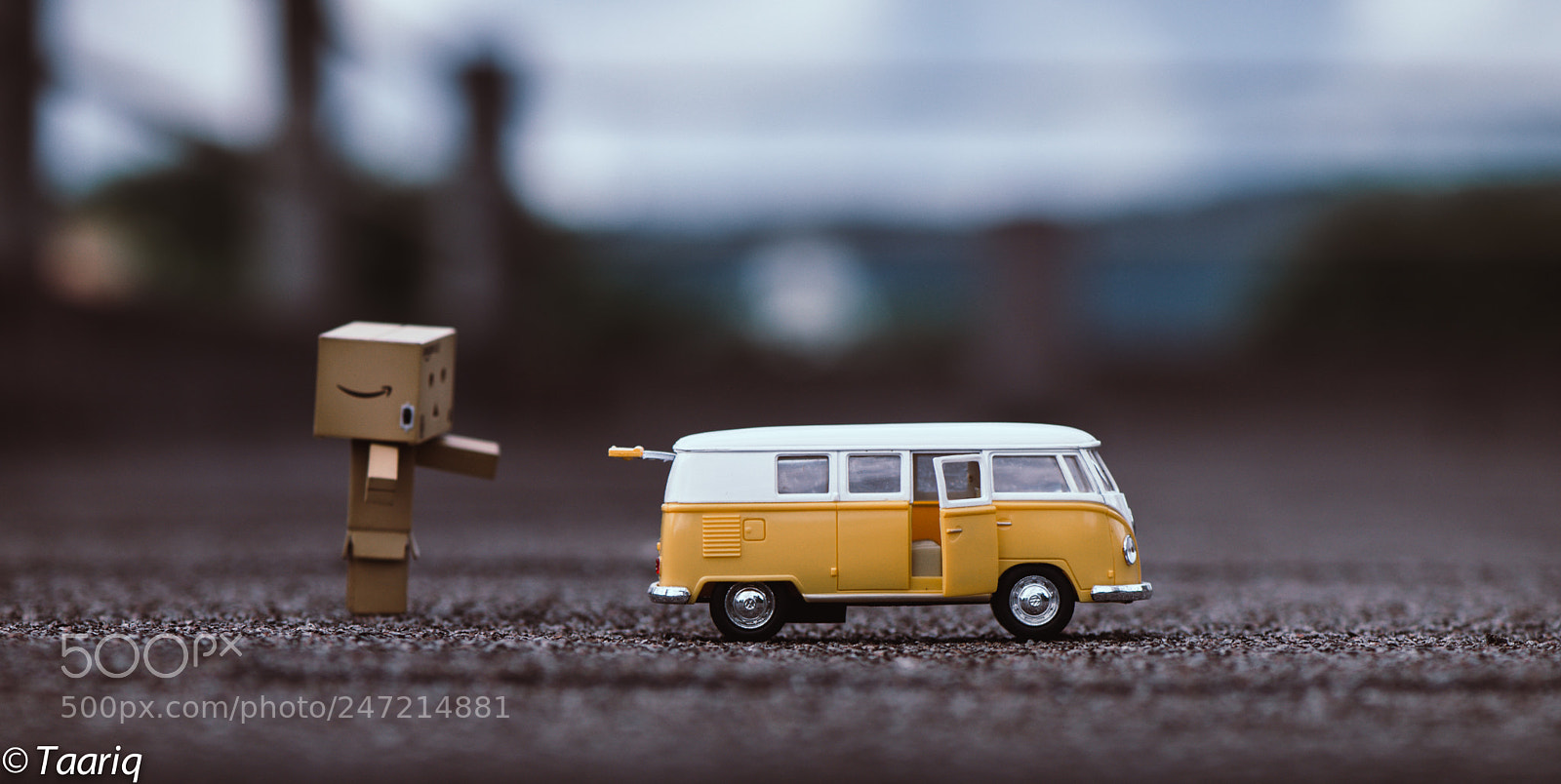 Nikon D610 sample photo. Danbo and volkswagen van photography