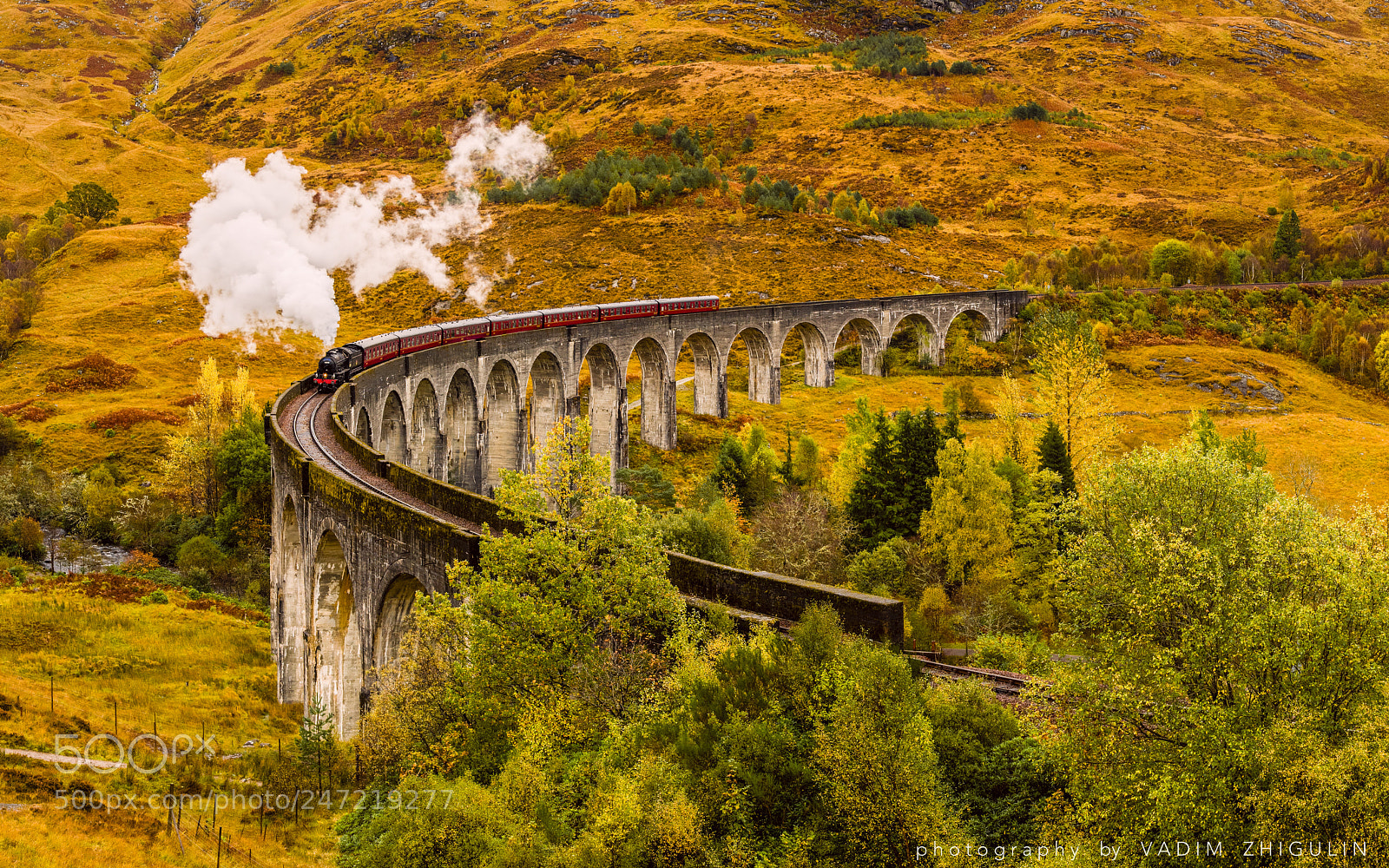 Nikon D810 sample photo. Glenfinnan viaduct photography