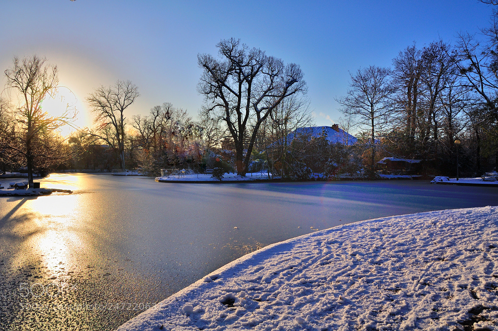Nikon D90 sample photo. Le vesinet freezing days photography