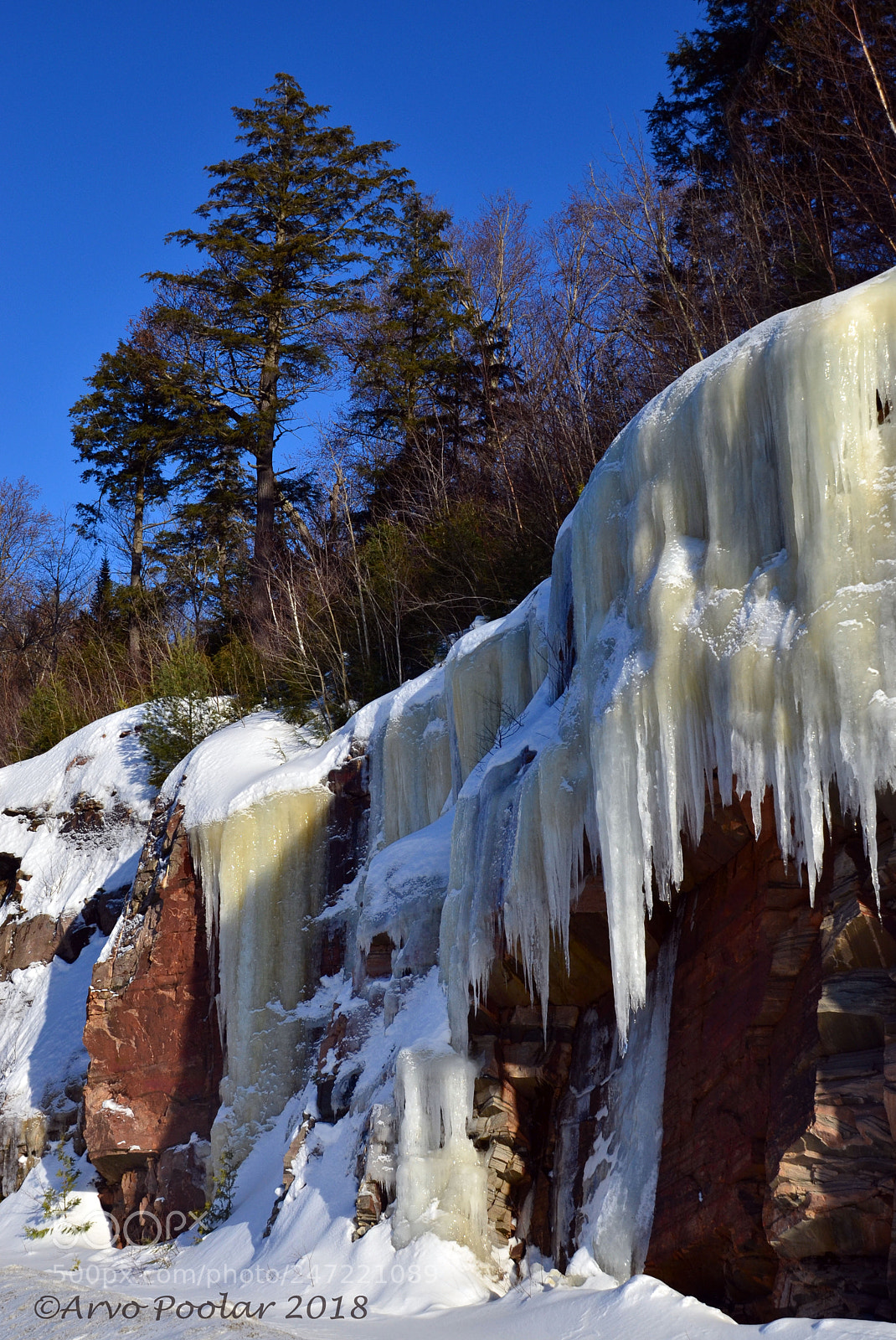 Nikon D7000 sample photo. Algonquin winter icy scenery photography