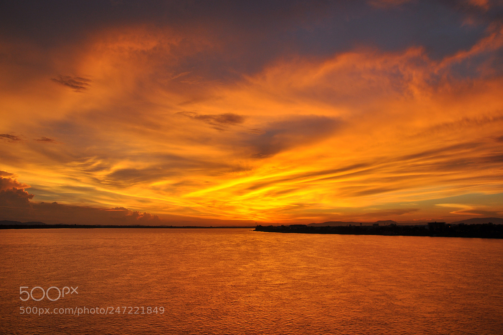 Nikon D90 sample photo. Sunset : the orange time photography