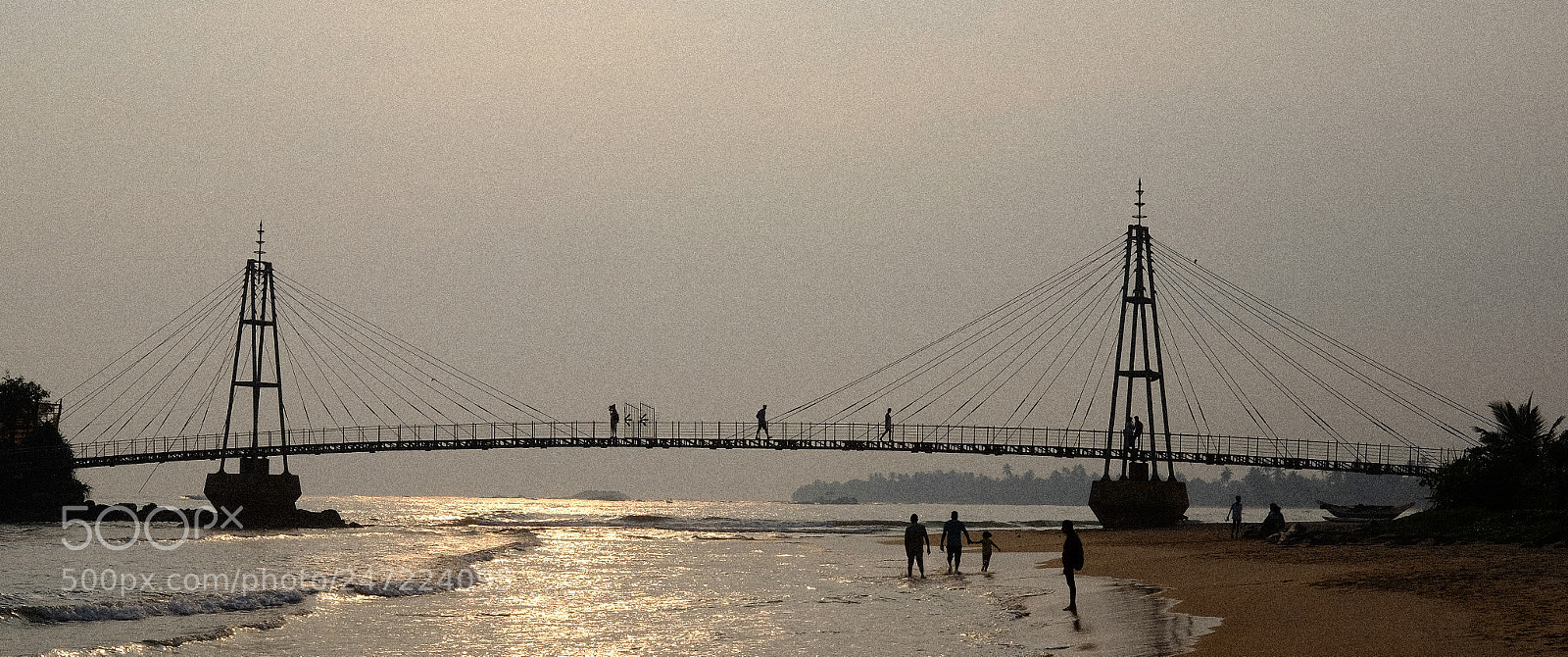 Fujifilm X-T1 sample photo. Sunset over the bridge photography