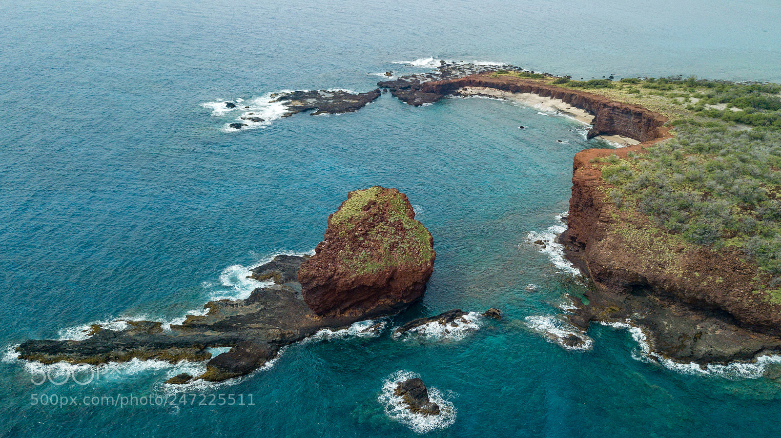 DJI FC220 sample photo. Puu pehe (sweetheart rock) photography