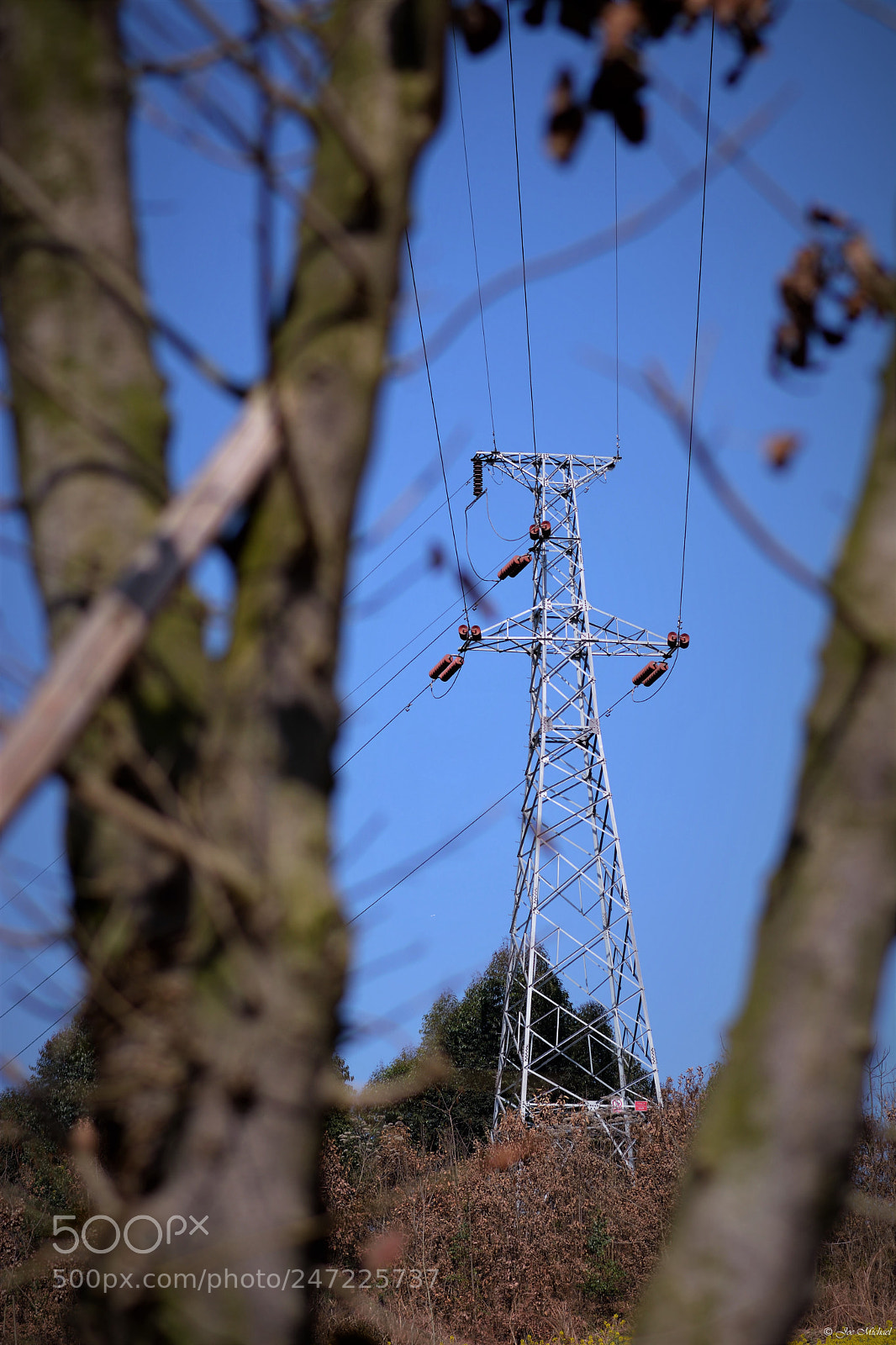 Nikon D7100 sample photo. High voltage tower photography