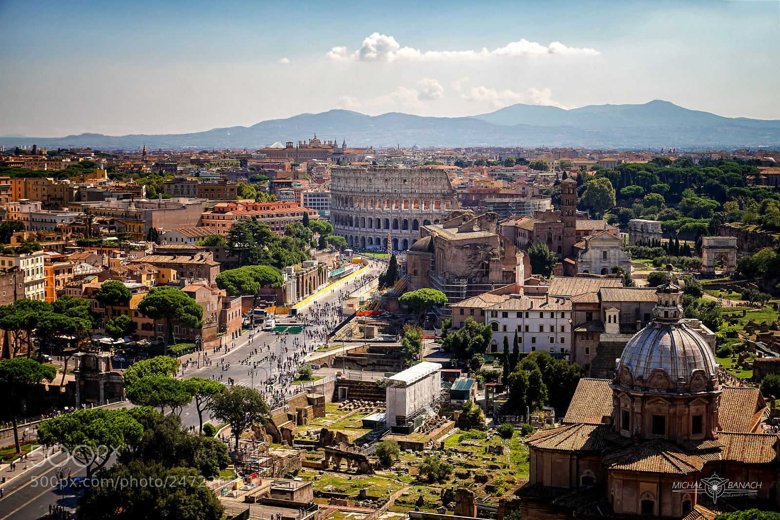 Sony ILCA-77M2 sample photo. Path to colosseum photography
