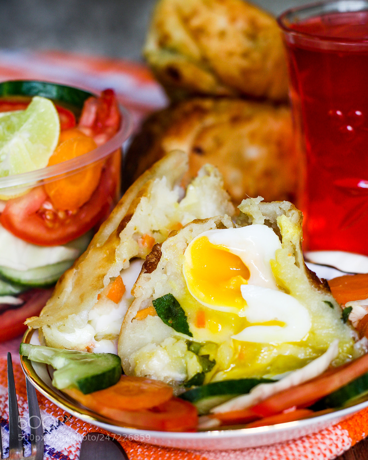Canon EOS 60D sample photo. Egg samosa photography