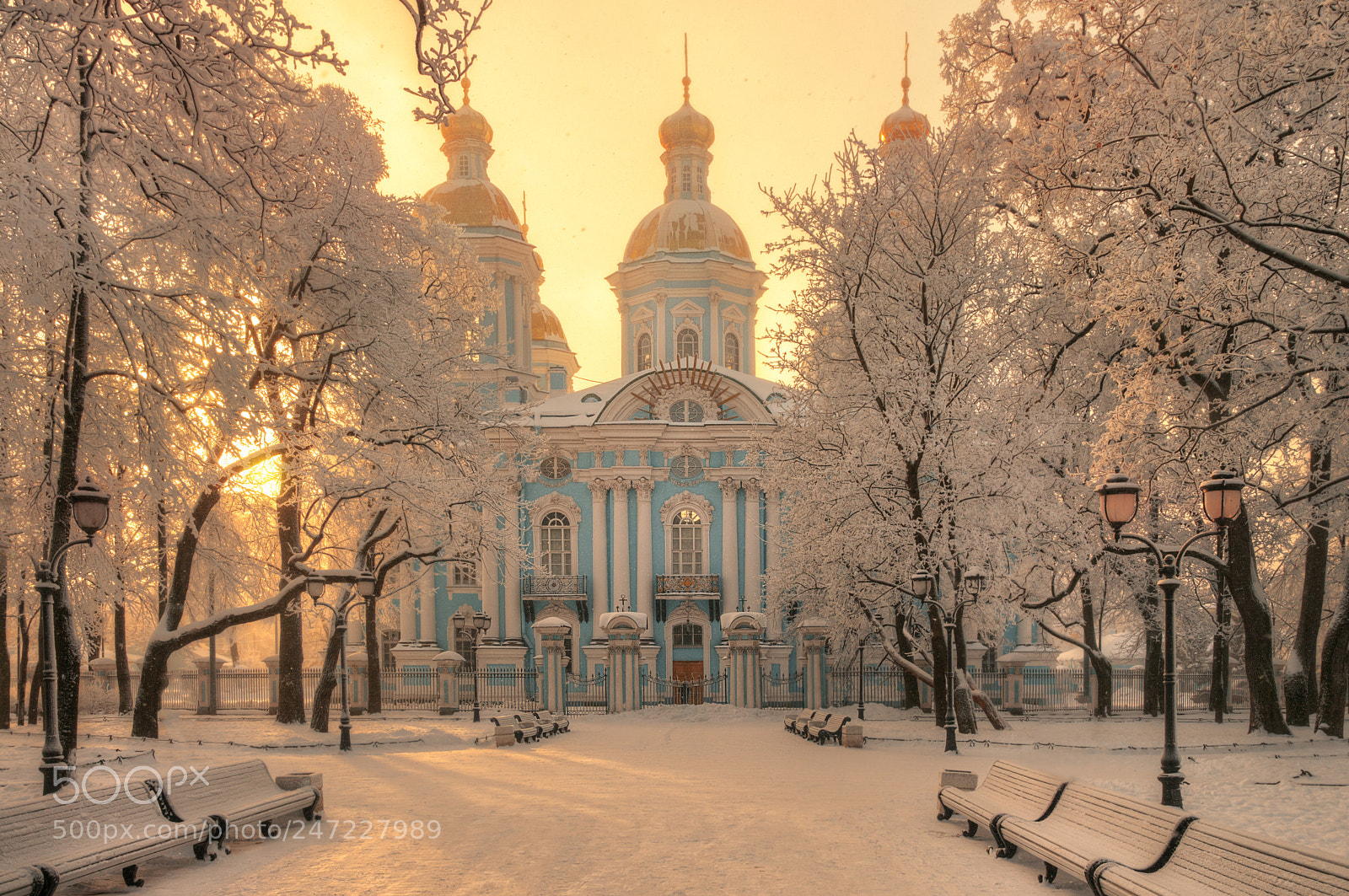 Nikon D610 sample photo. легкий февральский снег над Никольским собором.. photography