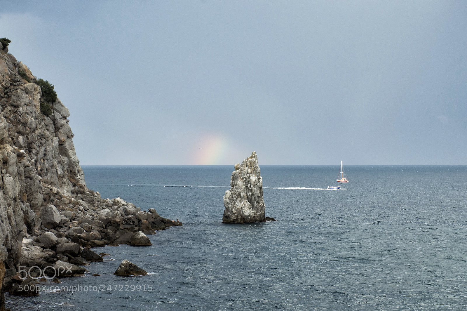Nikon D3200 sample photo. Rainbow and the sea photography