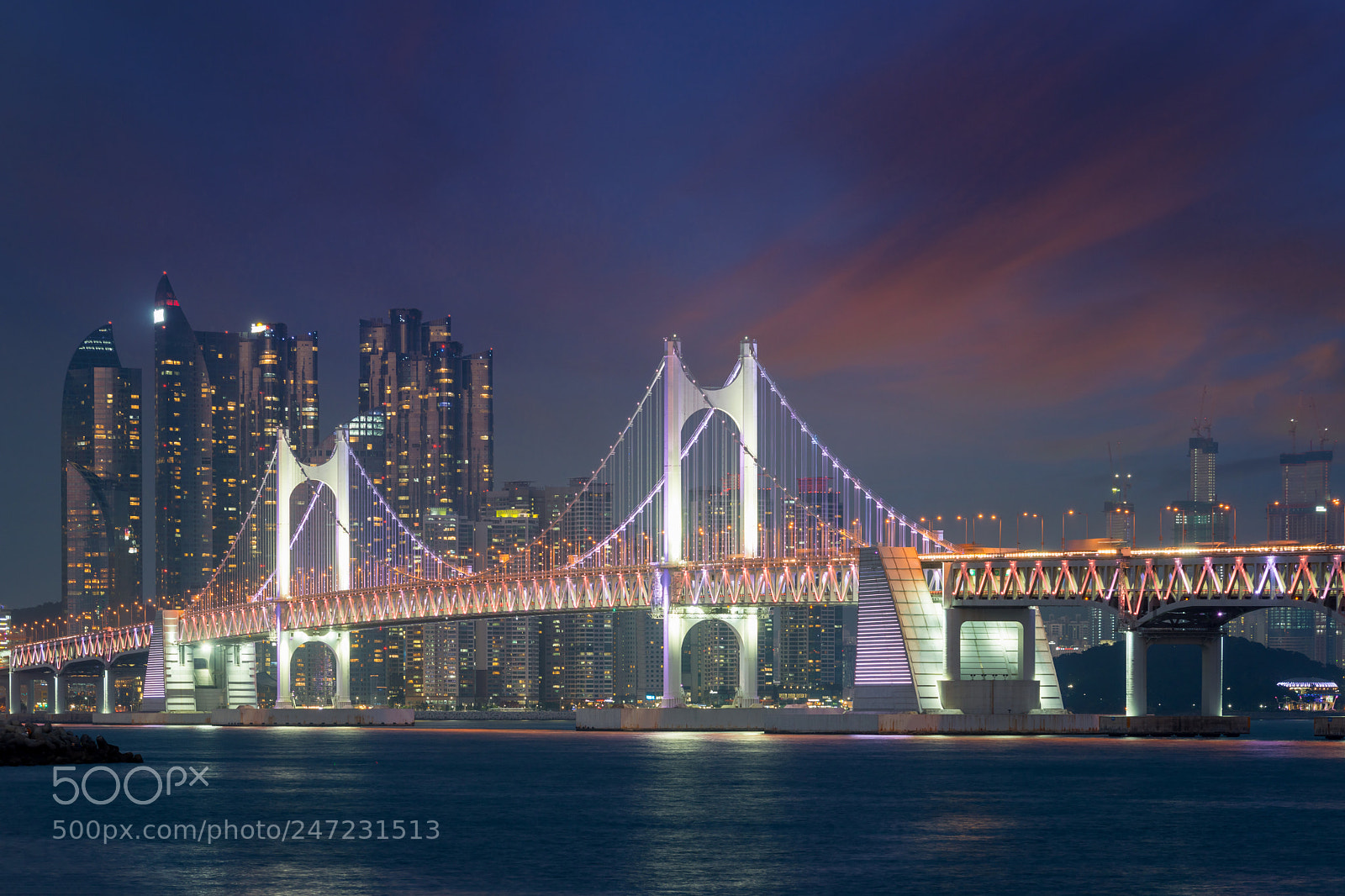 Nikon D800 sample photo. Gwangan bridge with busan photography