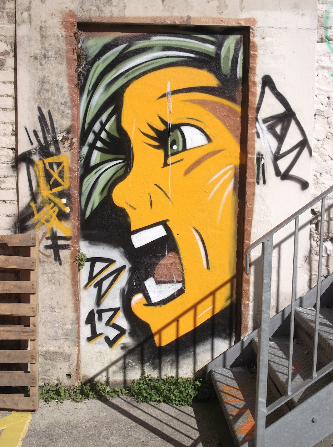 Scream Down the Door (Graffiti Trafalgar Lane Brighton)