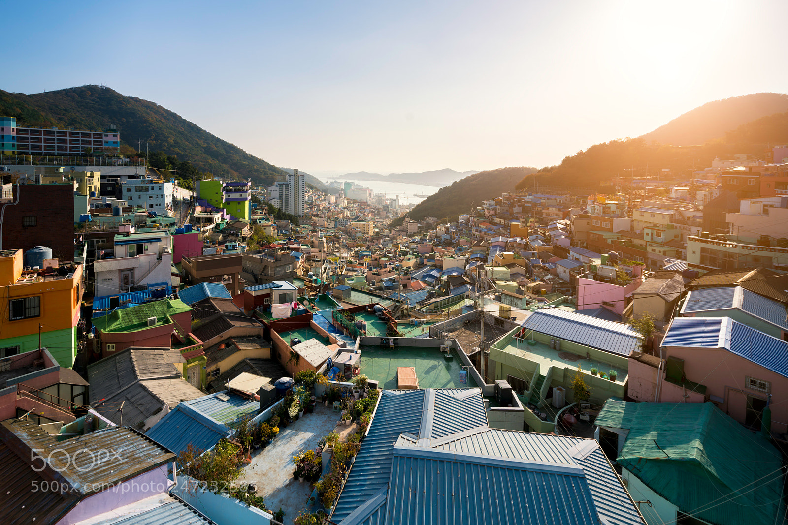 Sony a7R II sample photo. View of gamcheon culture photography
