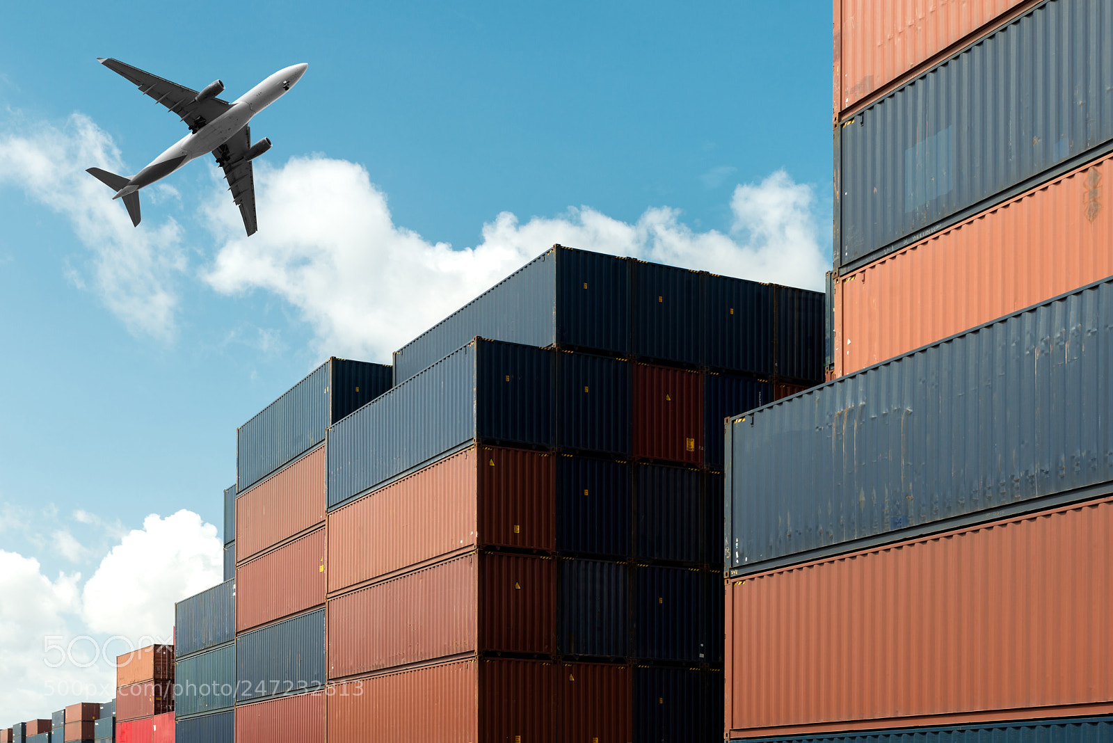 Nikon D800 sample photo. Stack of cargo containers photography