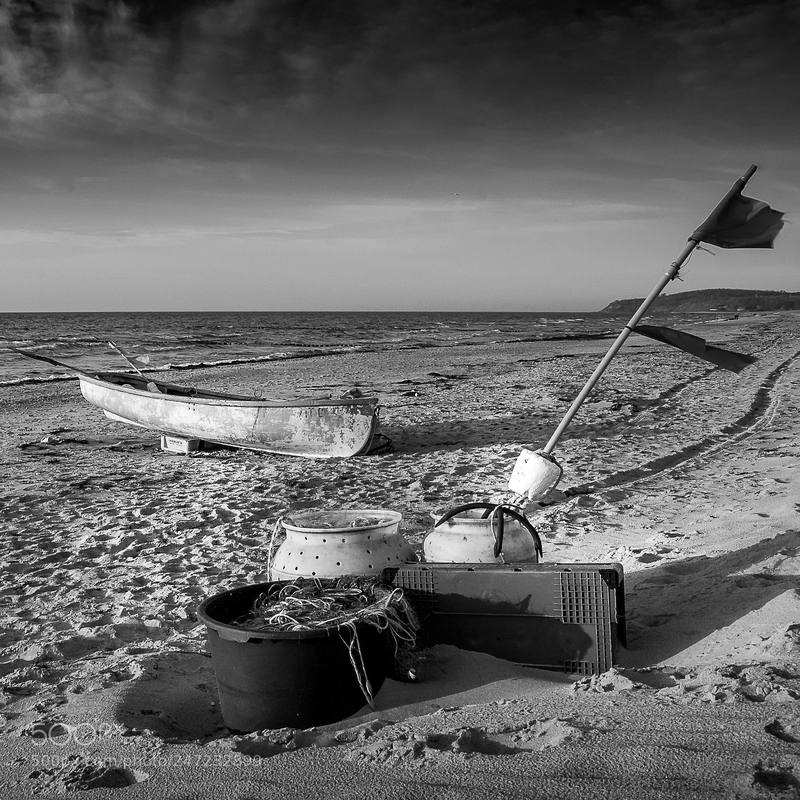 Nikon D70 sample photo. Fischerboot am stand von photography