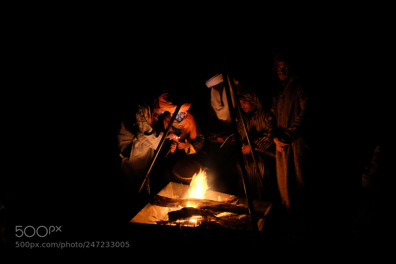 Fujifilm X-T10 sample photo. Desert mid-night bonfire photography