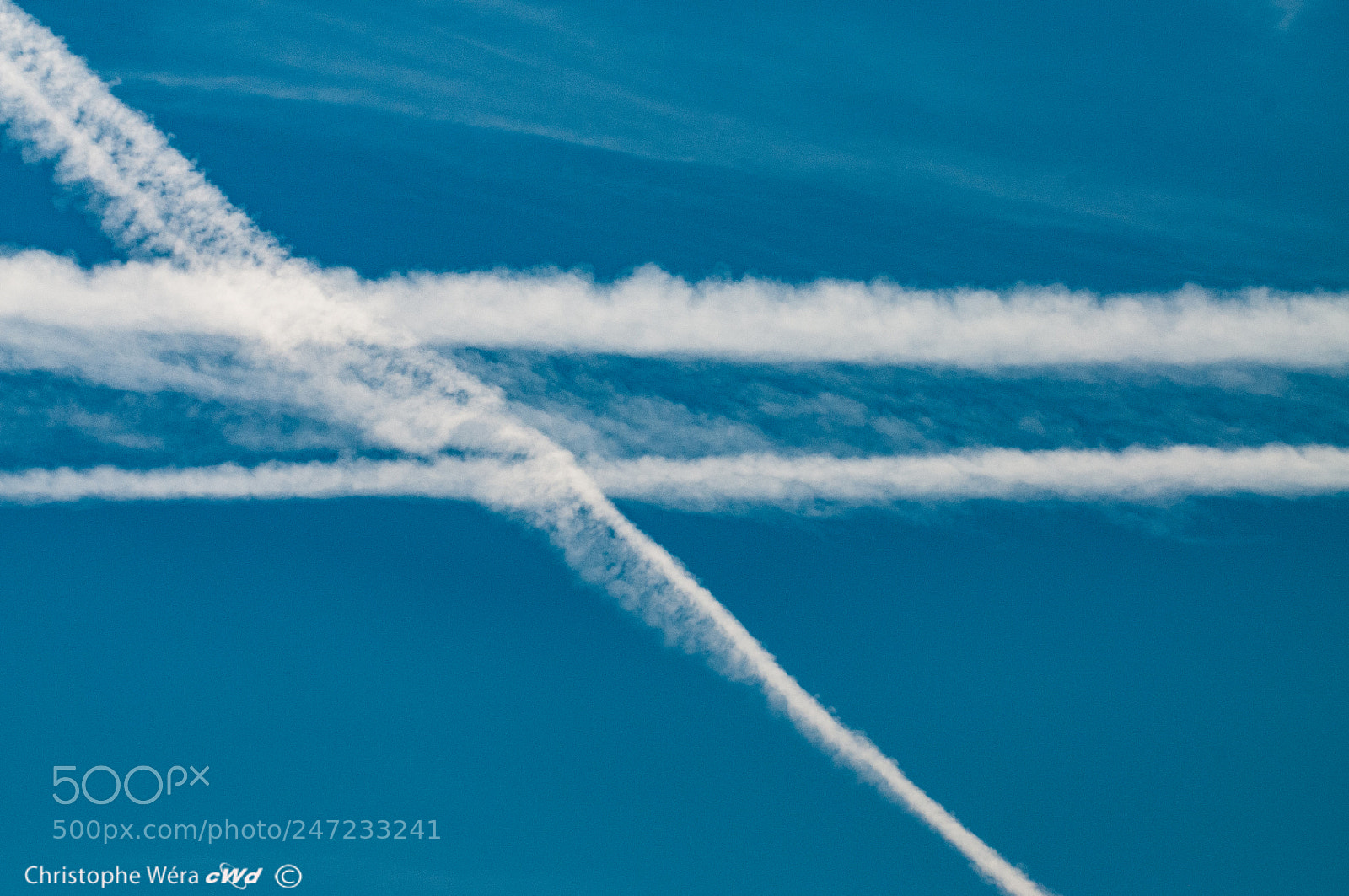 Nikon D300 sample photo. "contrails" photography