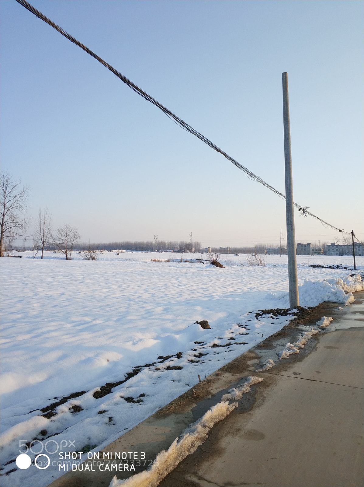 Xiaomi Mi Note 3 sample photo. Snow photography