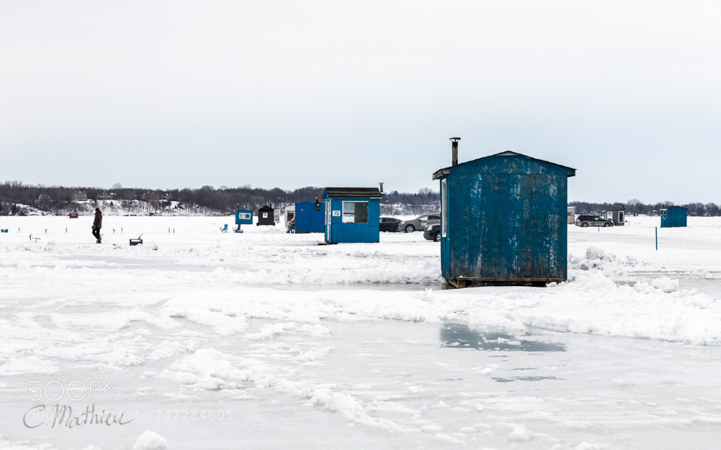 Canon EOS 6D Mark II sample photo. Ice fishing in ile photography