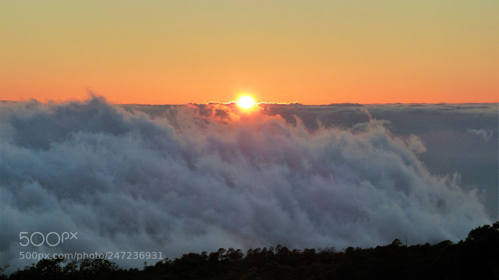 Panasonic Lumix DMC-FZ150 sample photo. Sunset behind passat clouds photography