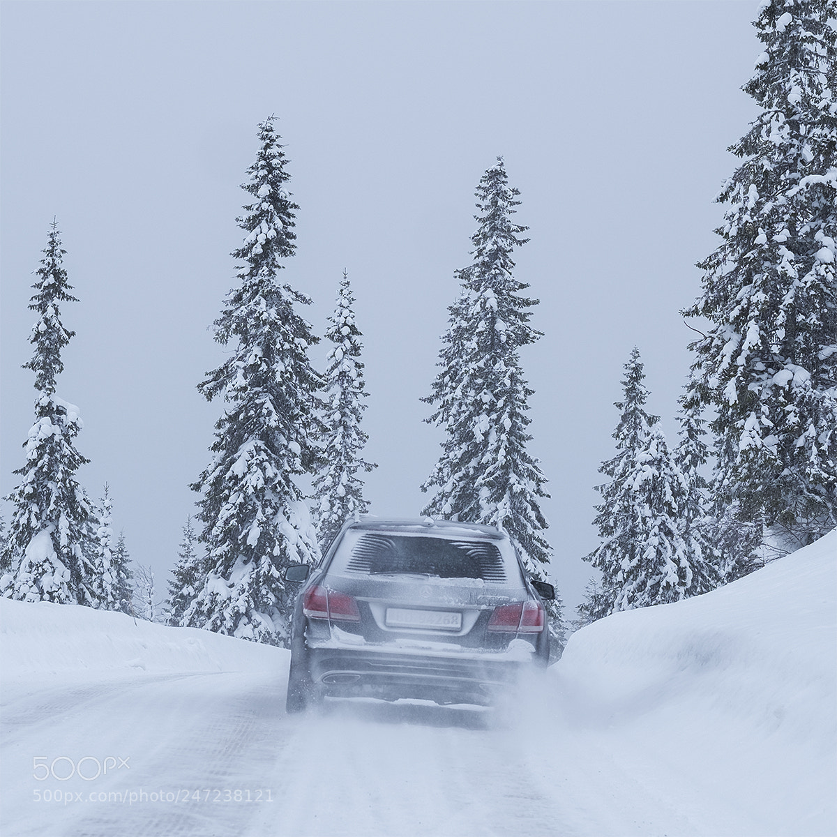 Fujifilm X-T2 sample photo. Snowy road photography