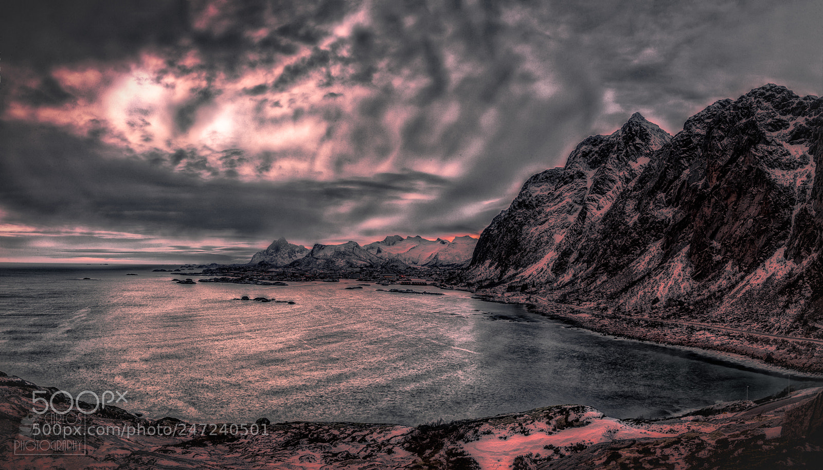 Canon EOS-1D X Mark II sample photo. Dusk, svolvaer bay. photography