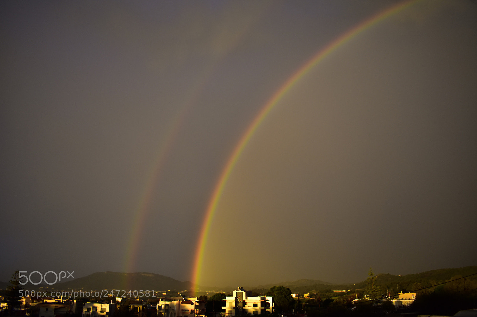 Nikon D3400 sample photo. Double rainbow photography