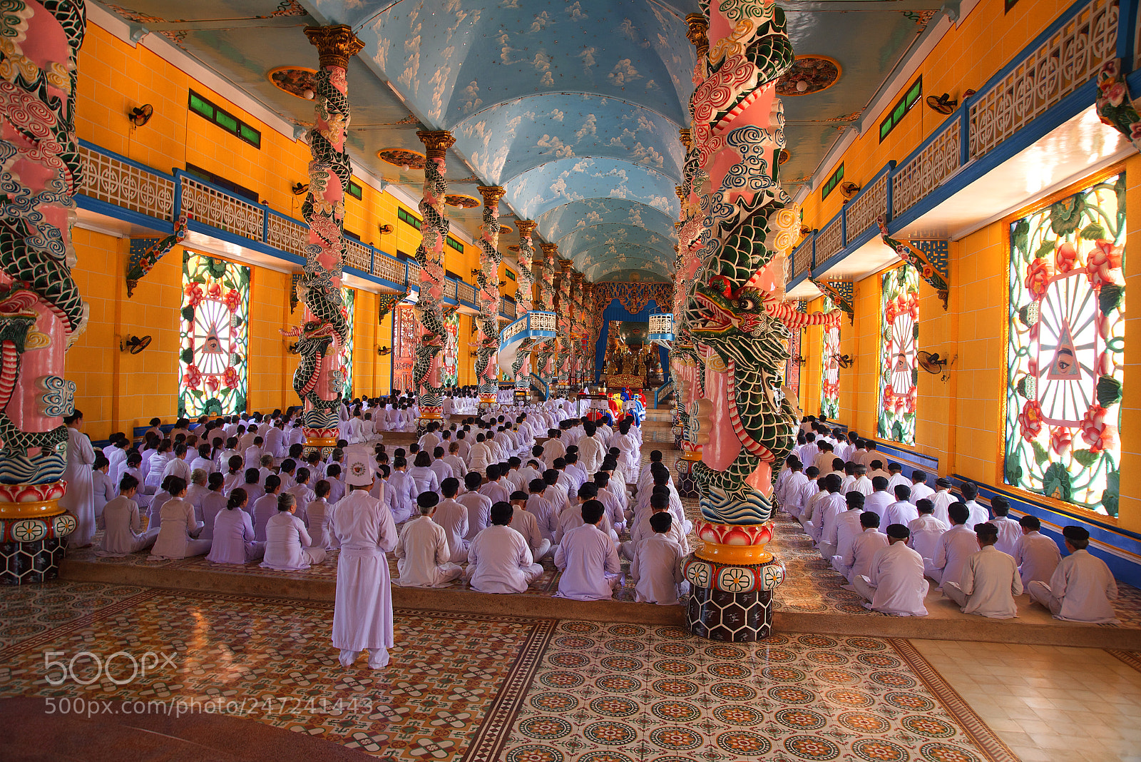Nikon D810 sample photo. Cao dai temple photography