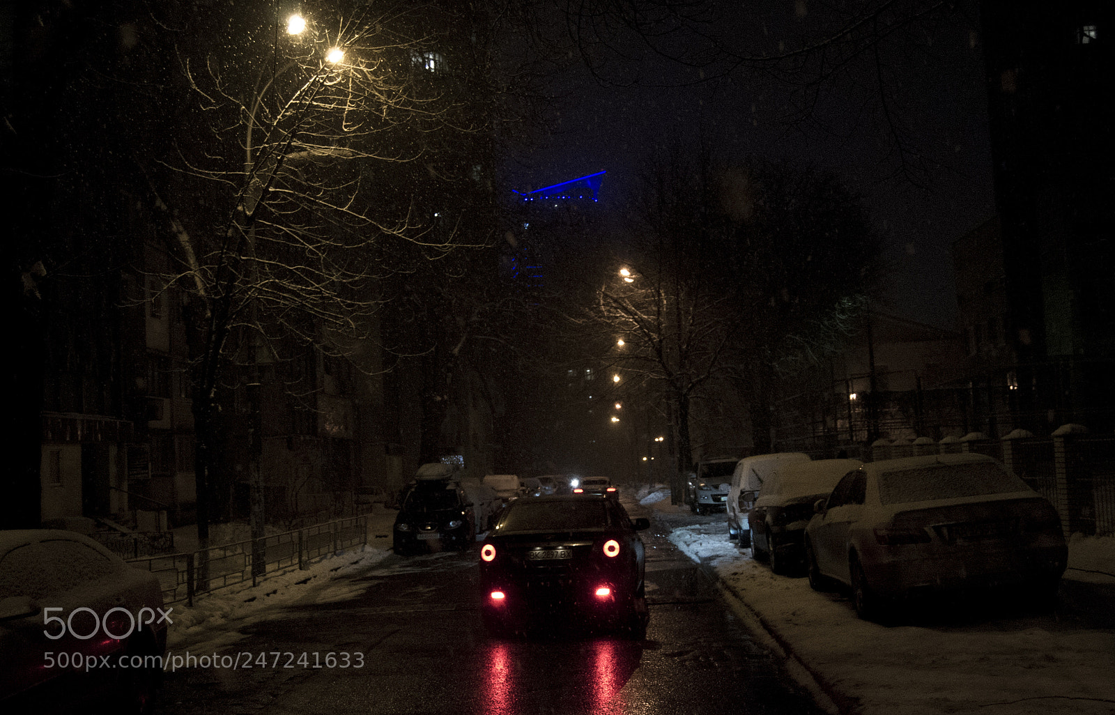 Nikon D3100 sample photo. Lone car photography