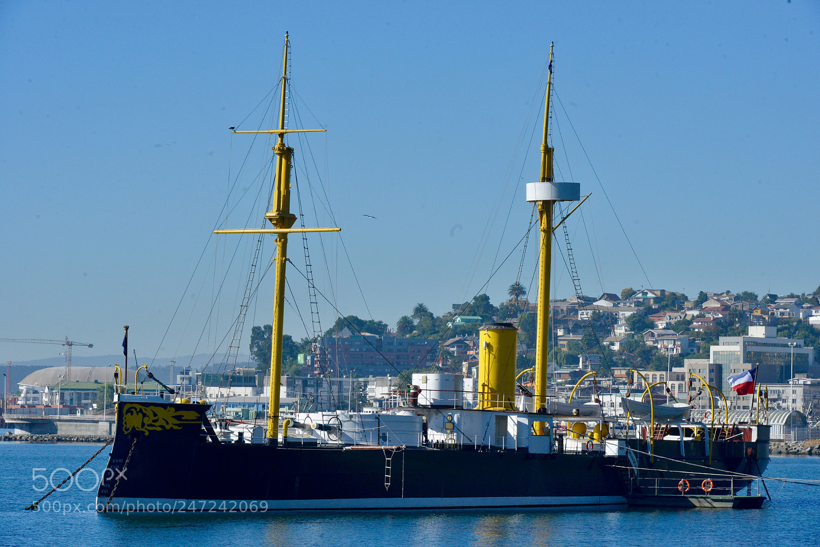 Nikon D800 sample photo. Monitor huascar, reliquia historica photography