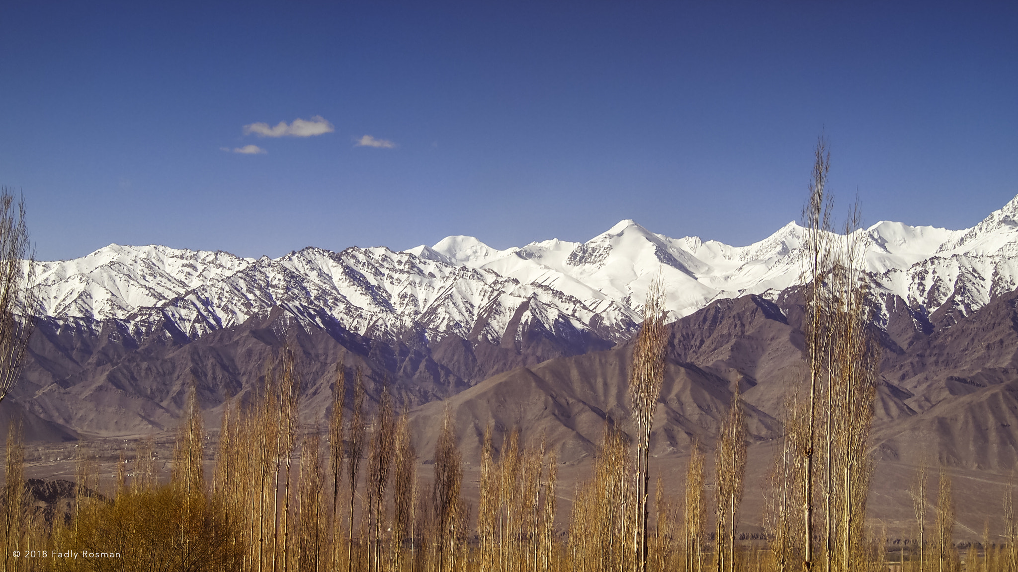 Olympus PEN E-PL2 sample photo. Snow capped mountains in leh, ladakh photography