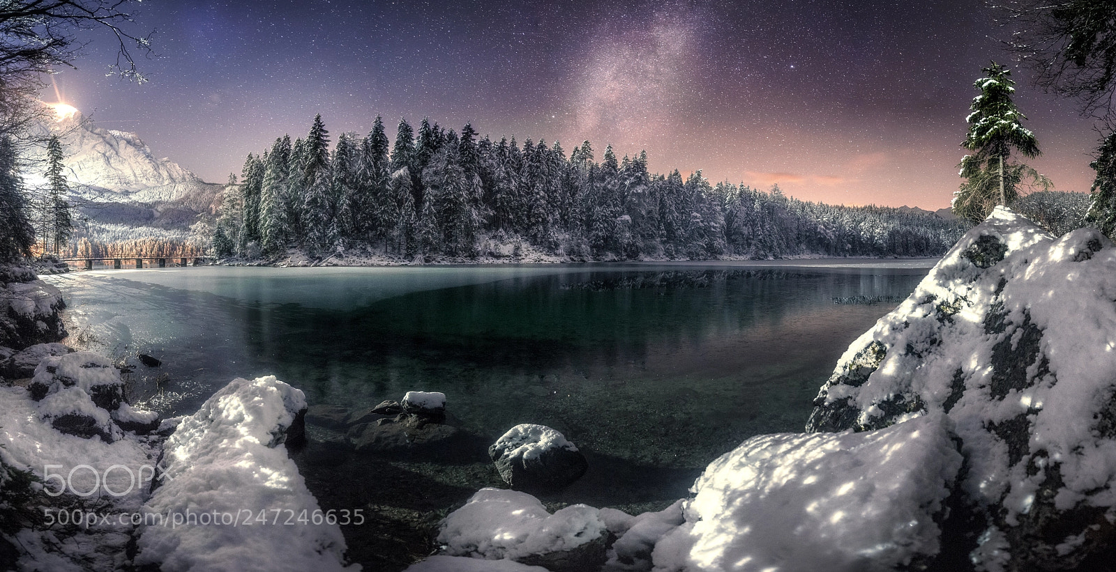 Nikon D600 sample photo. Snowy lake photography