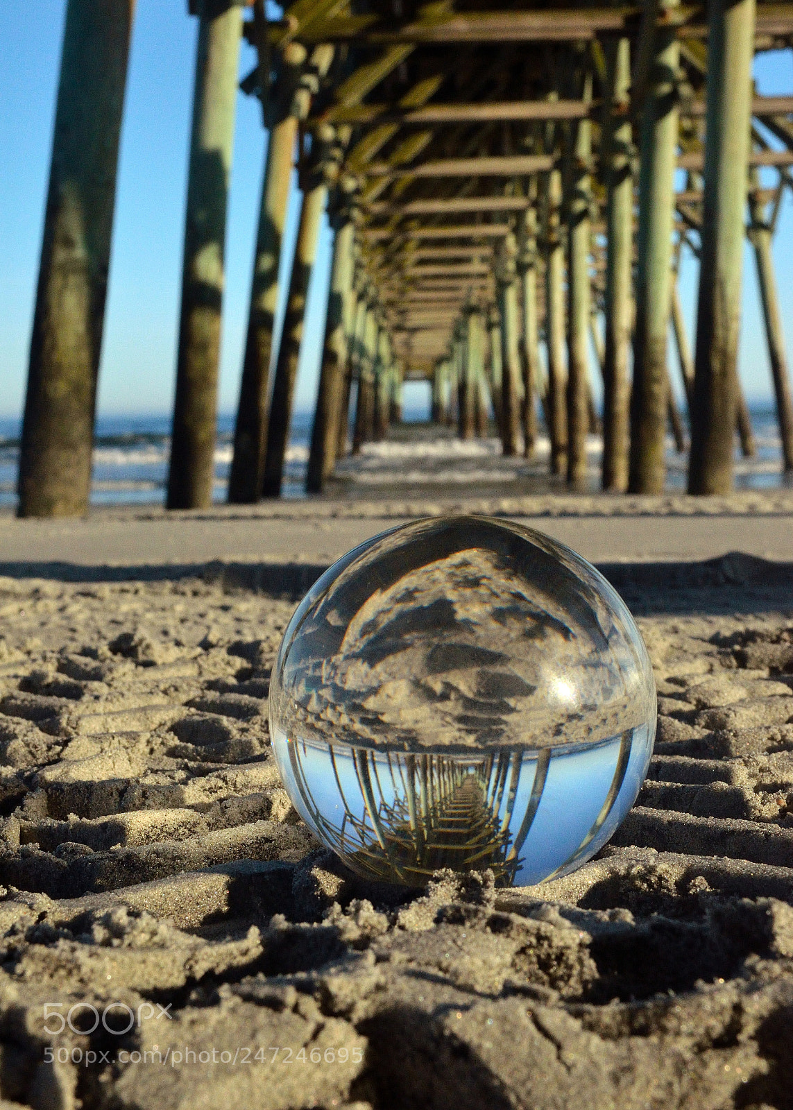 Nikon D5100 sample photo. Pier ball photography