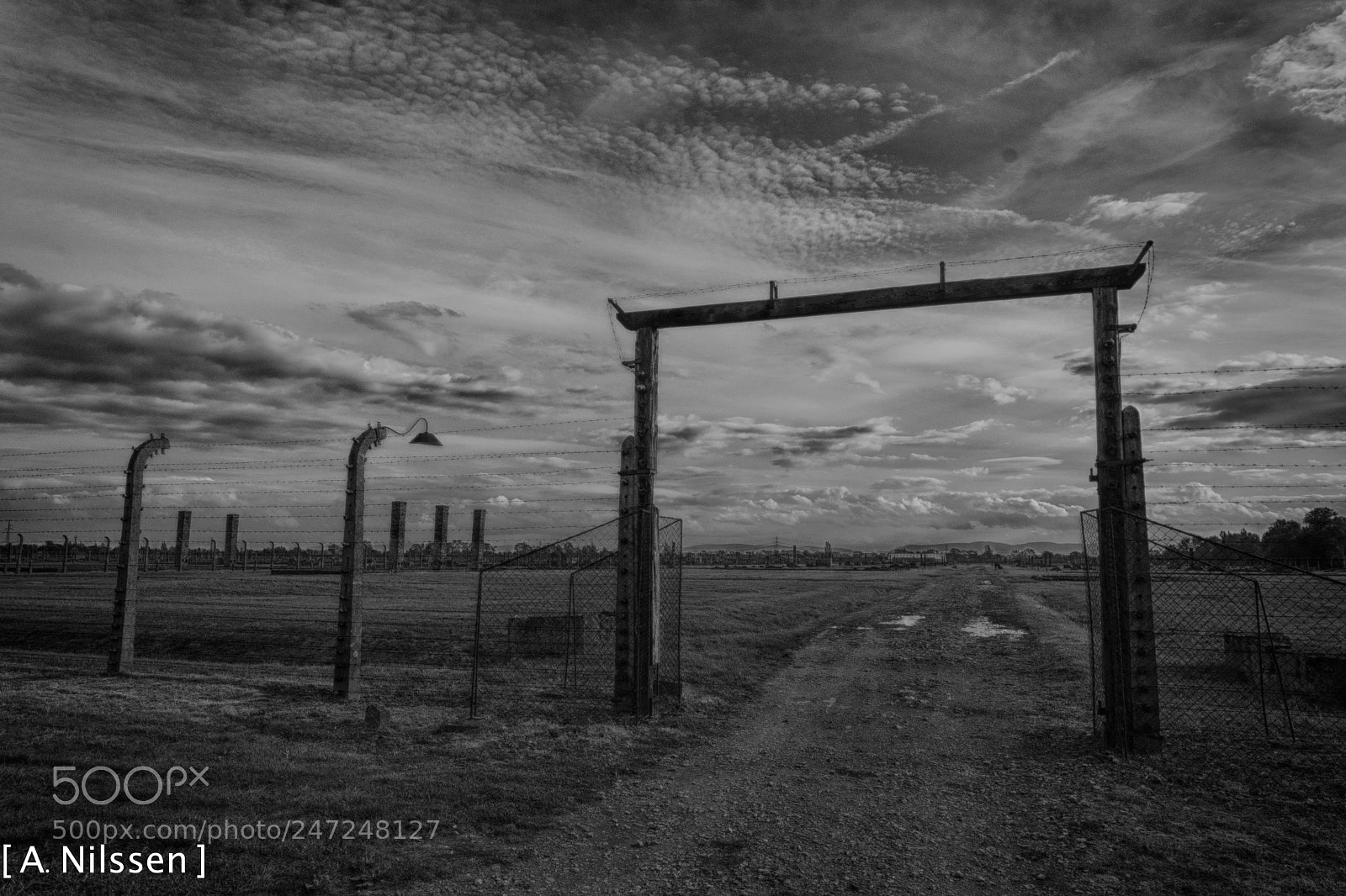 Nikon D500 sample photo. Birkenau - gate photography