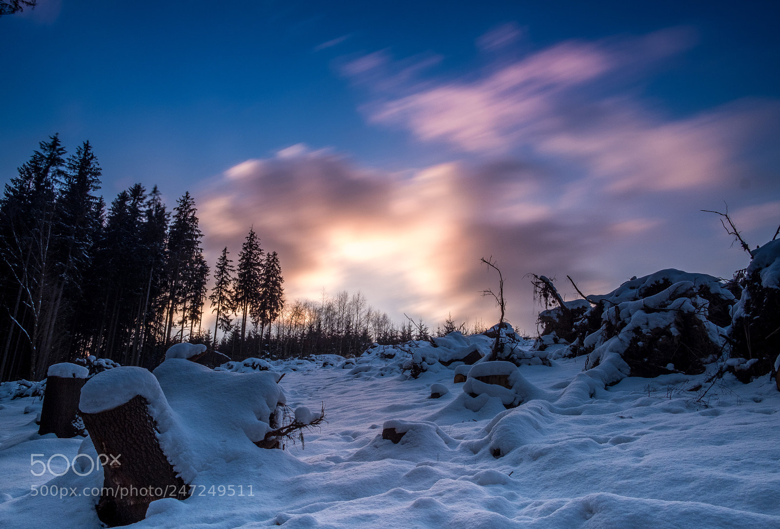 Fujifilm X-T2 sample photo. Winter sunset in beskydy photography