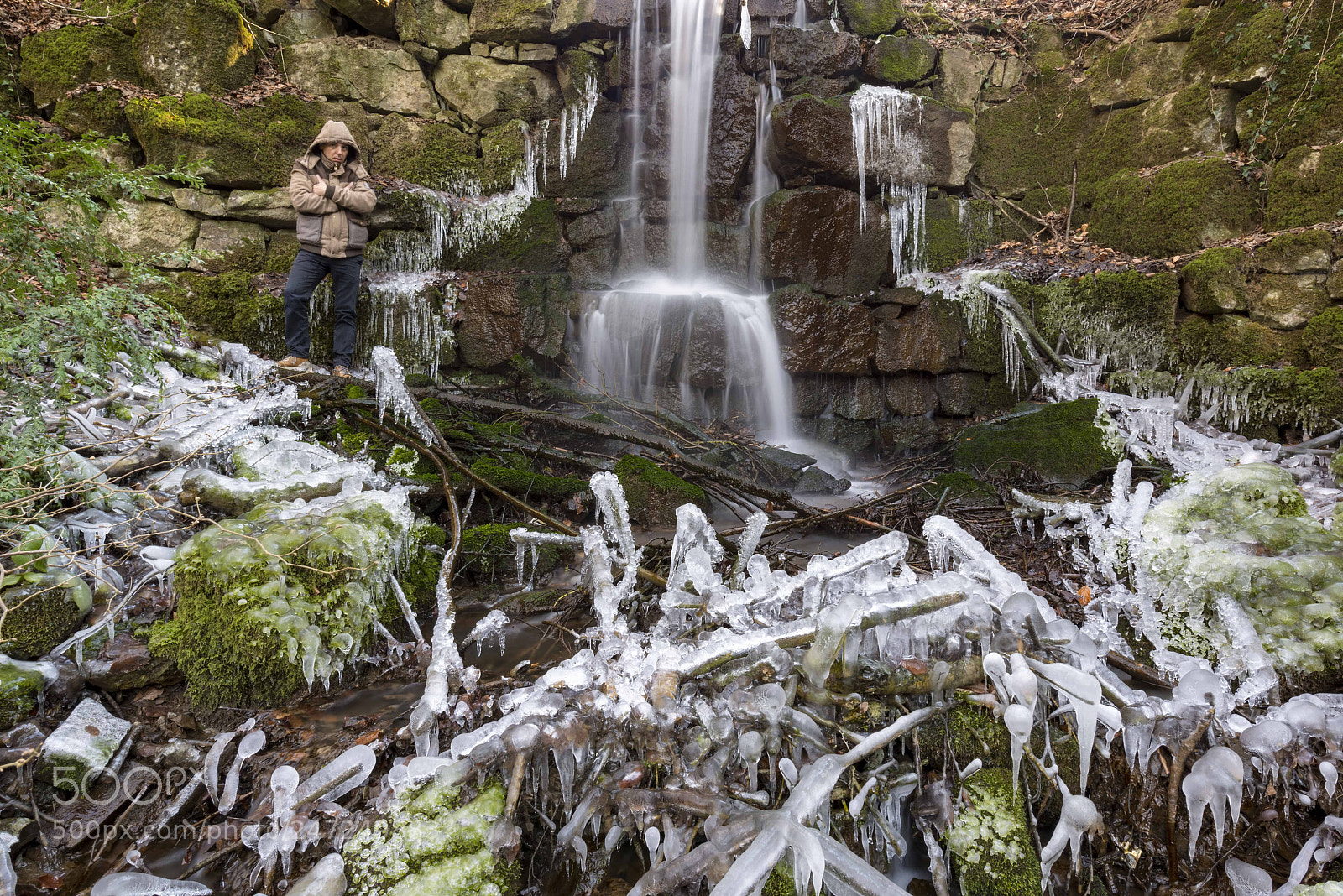 Nikon D800E sample photo. Cascade glaciale photography