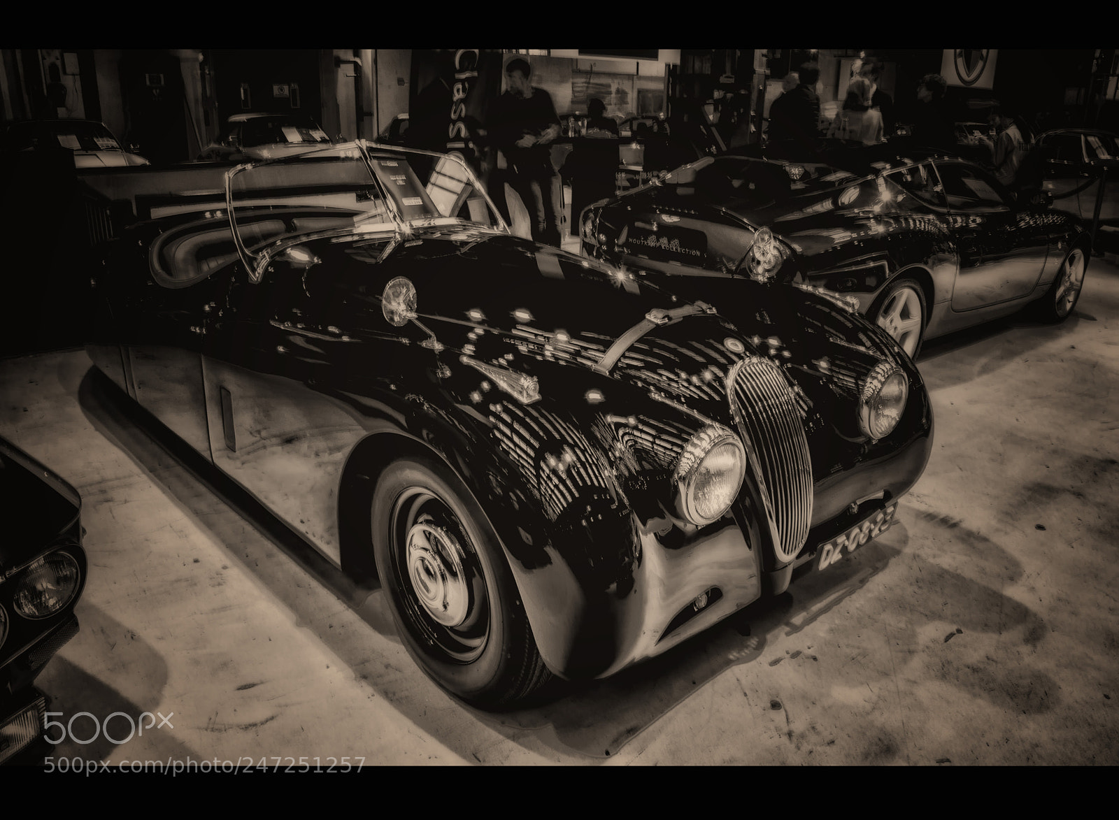 Nikon D7200 sample photo. Classic jaguar xk drophead photography