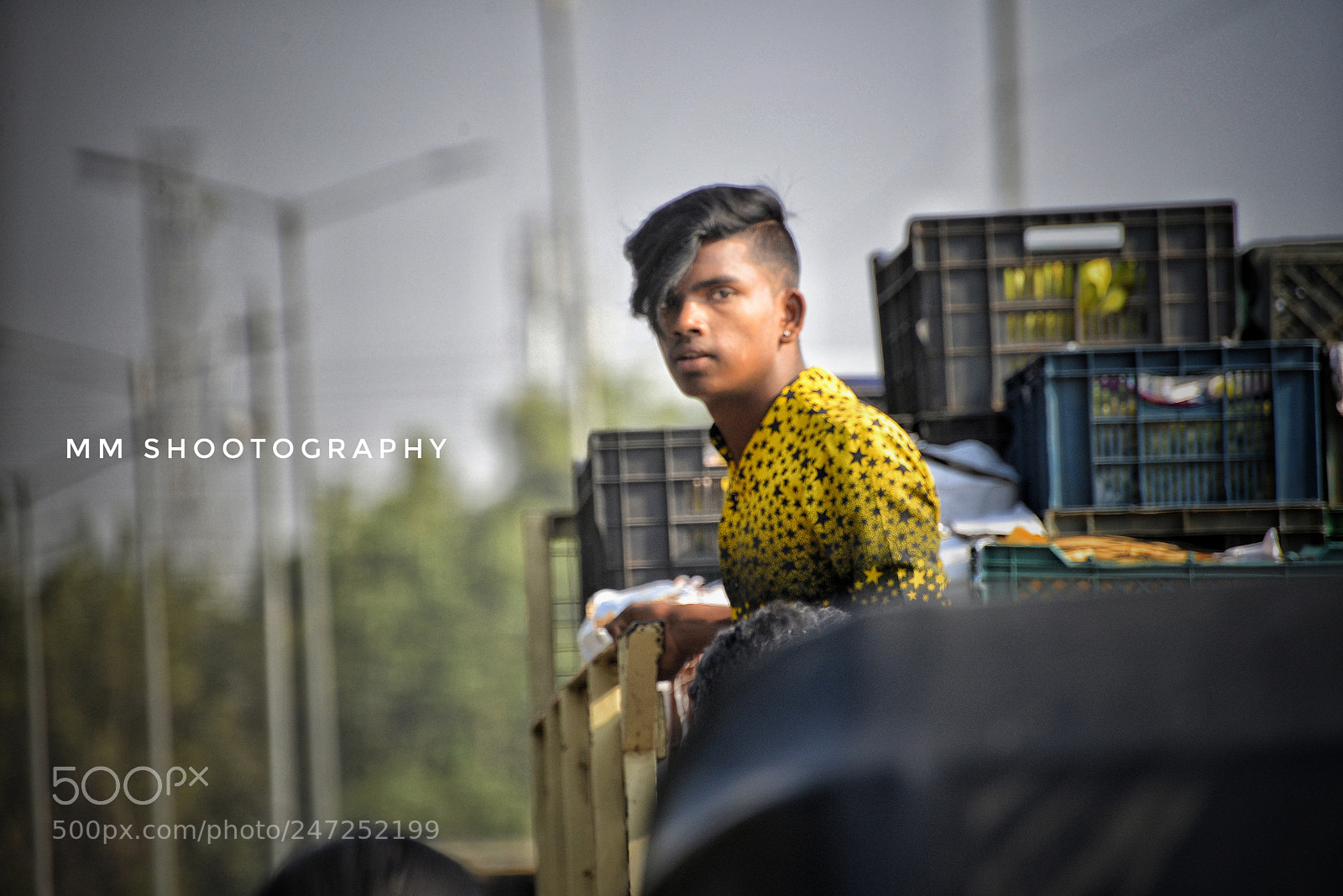 Nikon D610 sample photo. Model in market photography
