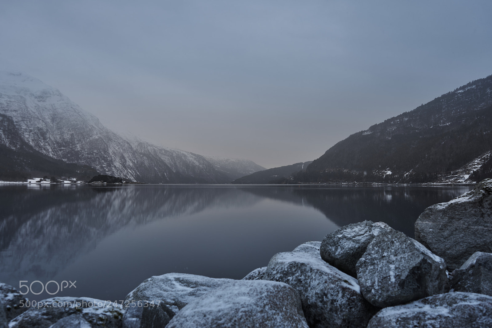 Sony a7R sample photo. Todalsfjorden en grå vinterdag photography