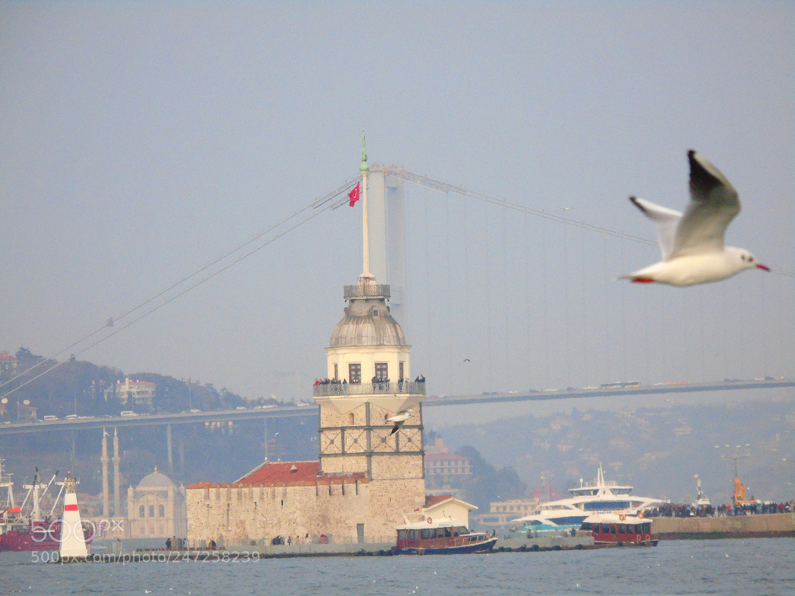 Sony Cyber-shot DSC-H400 sample photo. Istanbul throat, girl tower. photography