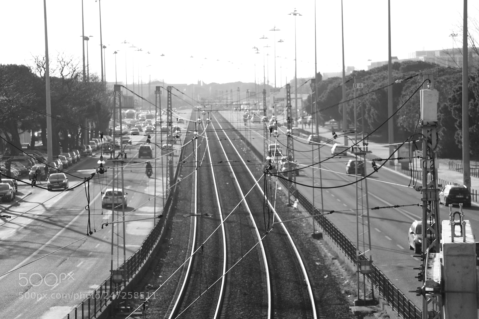 Canon EOS 750D (EOS Rebel T6i / EOS Kiss X8i) sample photo. Train tracks photography